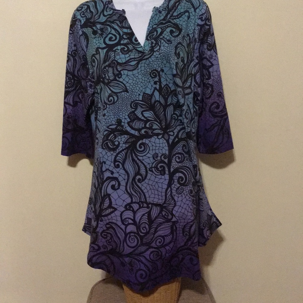 SIMPLY ASTER Tunic Top Sz XL